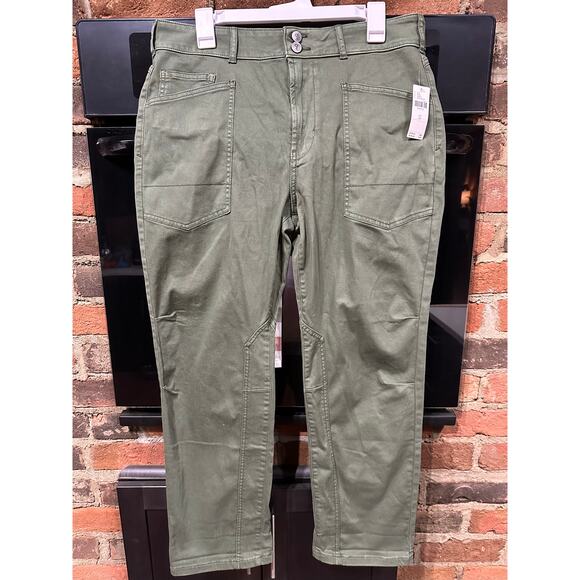 Anthropologie Pilcro NWT The Wanderer Pants Moss Green 31 MSRP $128 - Picture 2 of 13